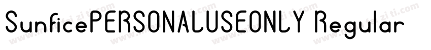 SunficePERSONALUSEONLY Regular字体转换